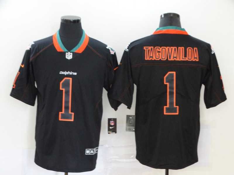 Nike Dolphins 1 Tua Tagovailoa Black Shadow Legend Limited Jersey,We sell and wholesale Nike Dolphins 1 Tua Tagovailoa Black Shadow Legend Limited Jersey on line form chian!